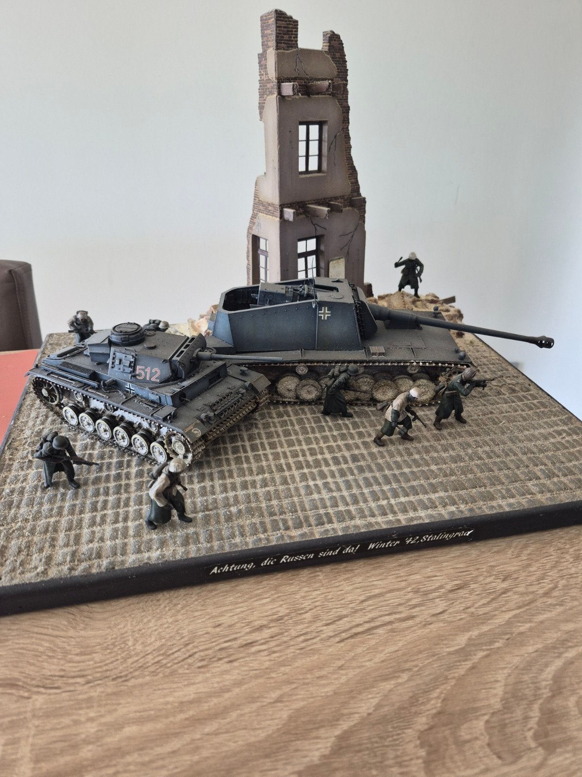 Diorama Panzer Seconde Guerre mondiale 1/35, Enlèvement, 1:35 à 1:50, Diorama