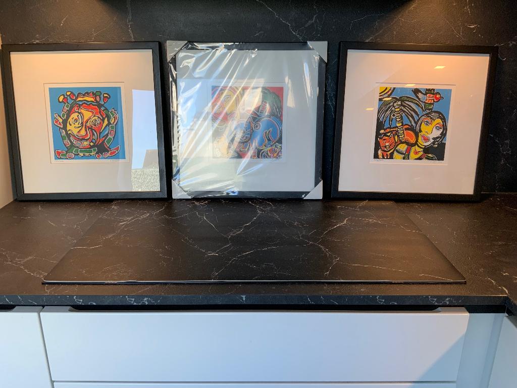 Fabian Art - Reeks van 3 werken handgesigneerd en genummerd, Maison & Meubles, Accessoires pour la Maison | Peintures, Dessins & Photos