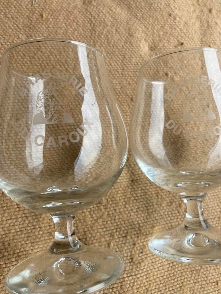 Brasserie du Caroux, duo, Collections, Marques de bière, Enlèvement, Comme neuf, Verre ou Verres