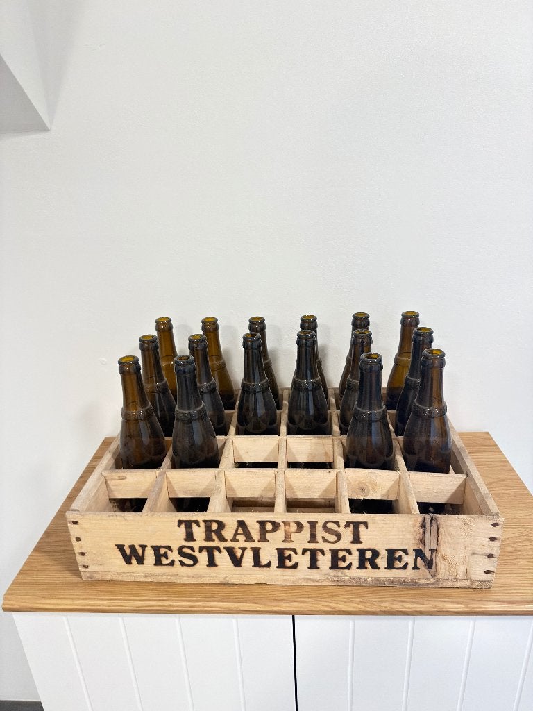 Westvleteren bierbak met 16 flesjes, Verzamelen, Ophalen, Gebruikt, Flesje(s), Overige merken