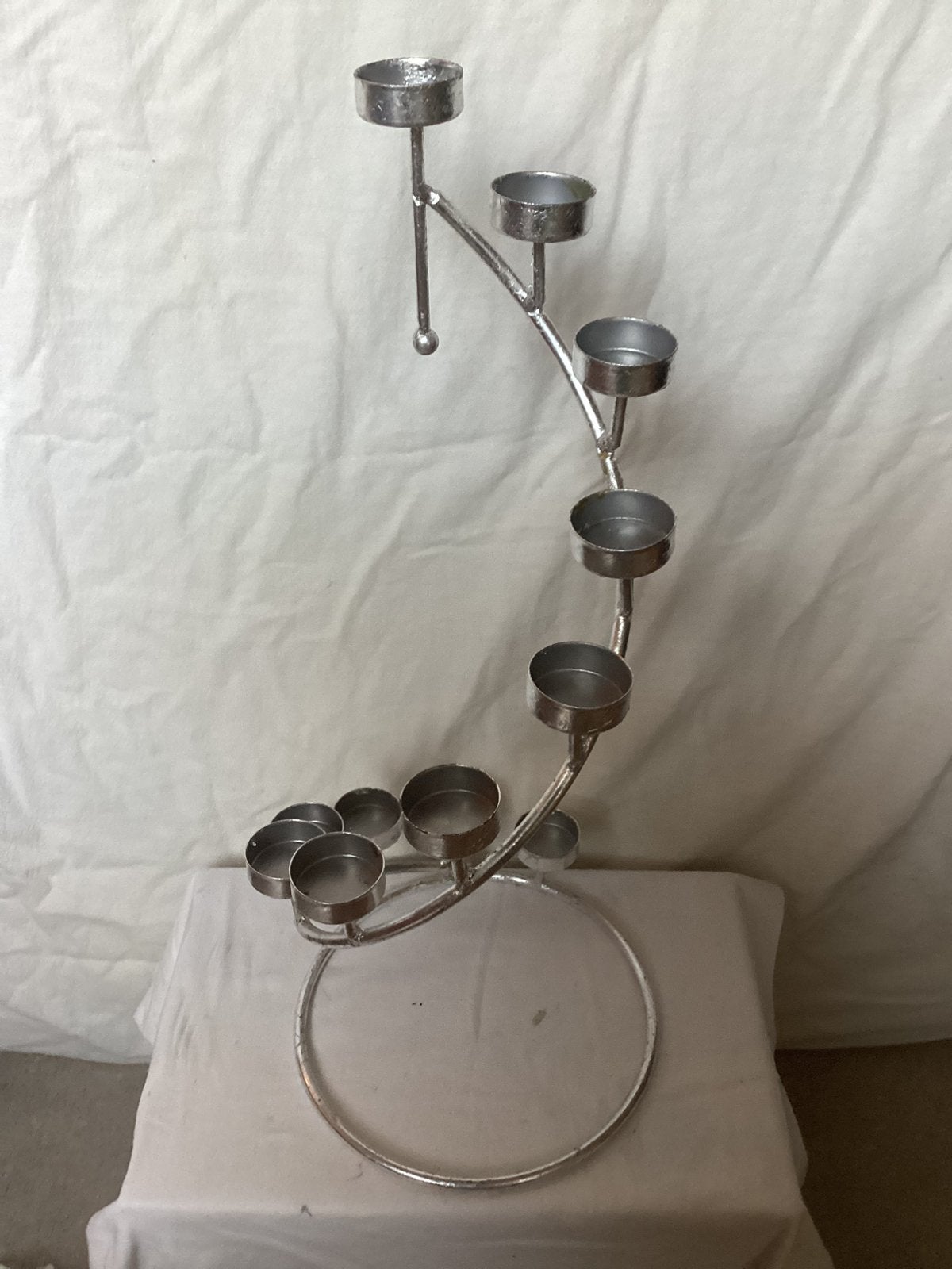Theelicht houder zilver, Ophalen, Nieuw