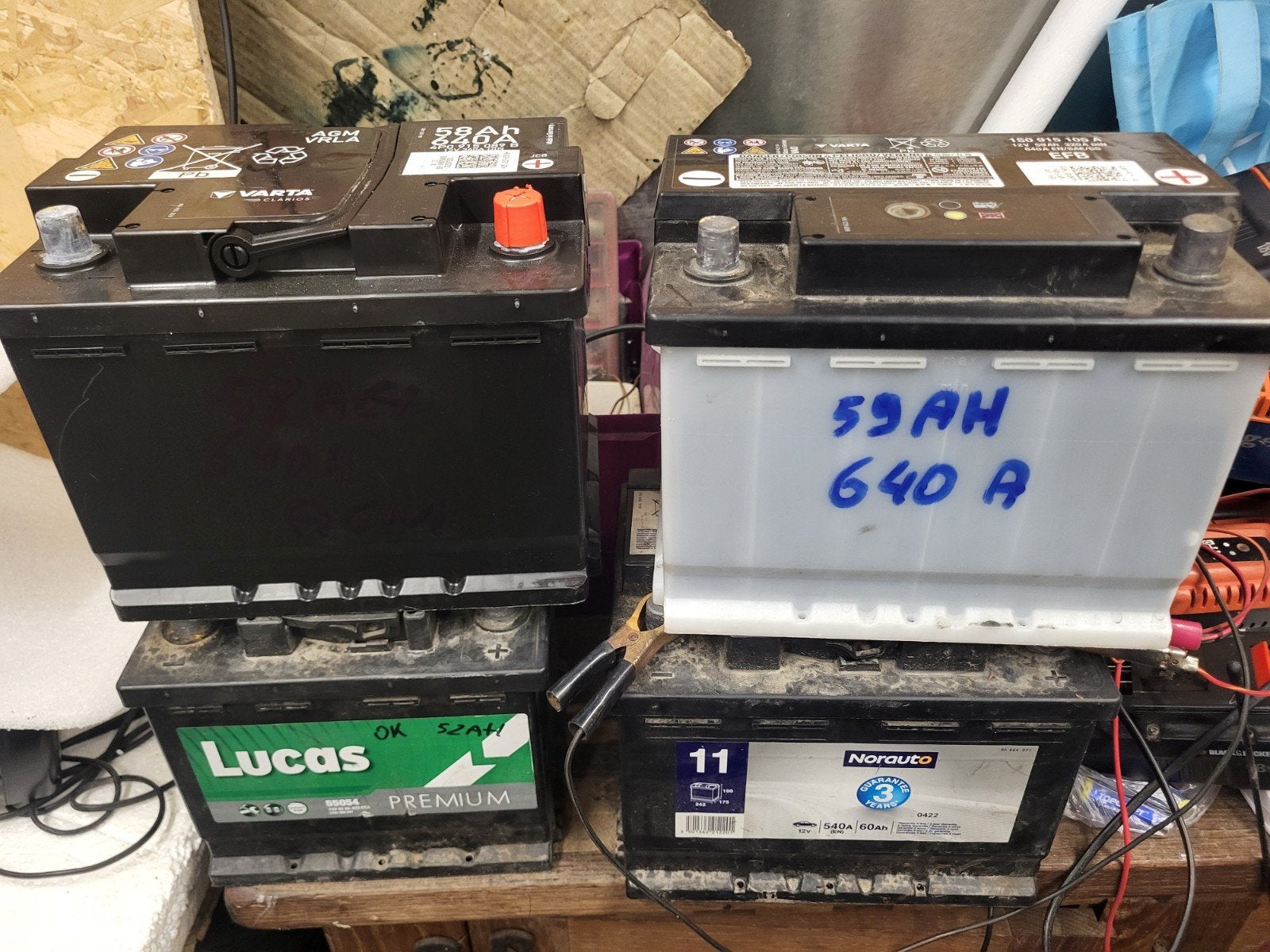 12v Batterij auto

44 Ah 50 euro
52 ah 60 euro
60 ah 65 euro, Gebruikt