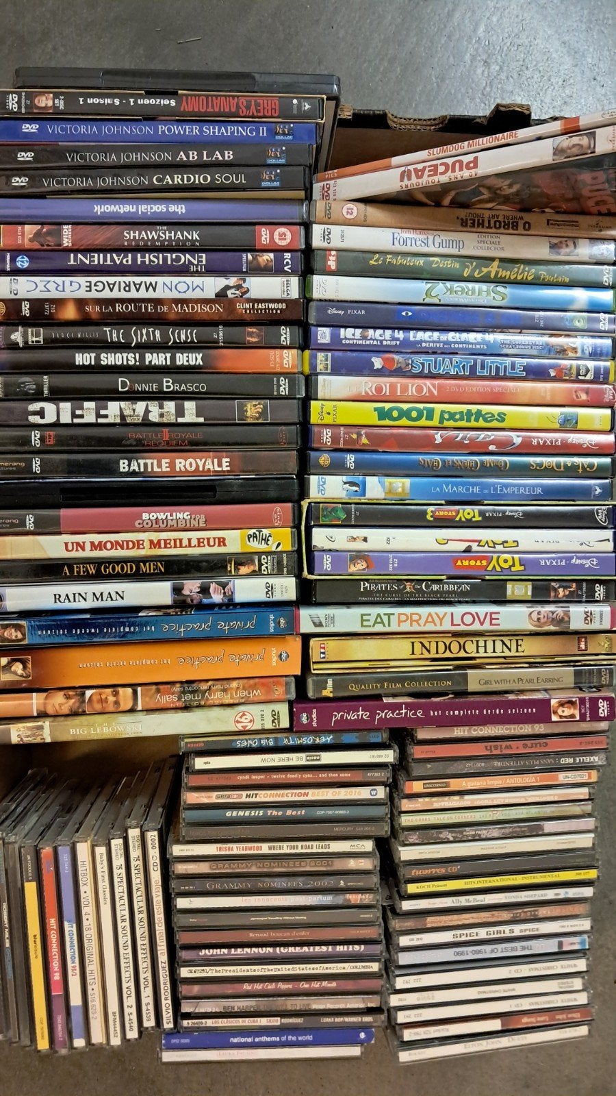 DVD film / CD musique 1eur/pièce, Enlèvement