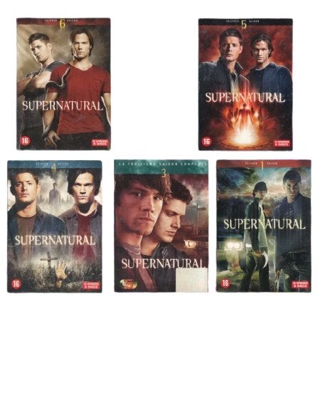 Supernatural DVD-boxset: seizoenen 1, 3, 3, 4, 5 en 6, Ophalen of Verzenden, Gebruikt, Horror