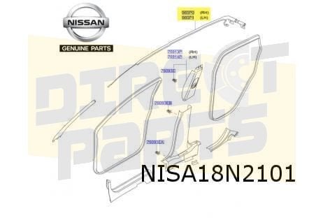 Nissan Qashqai gordijnairbag Links Origineel! 985P14EA0A, Neuf, -, -, Nissan