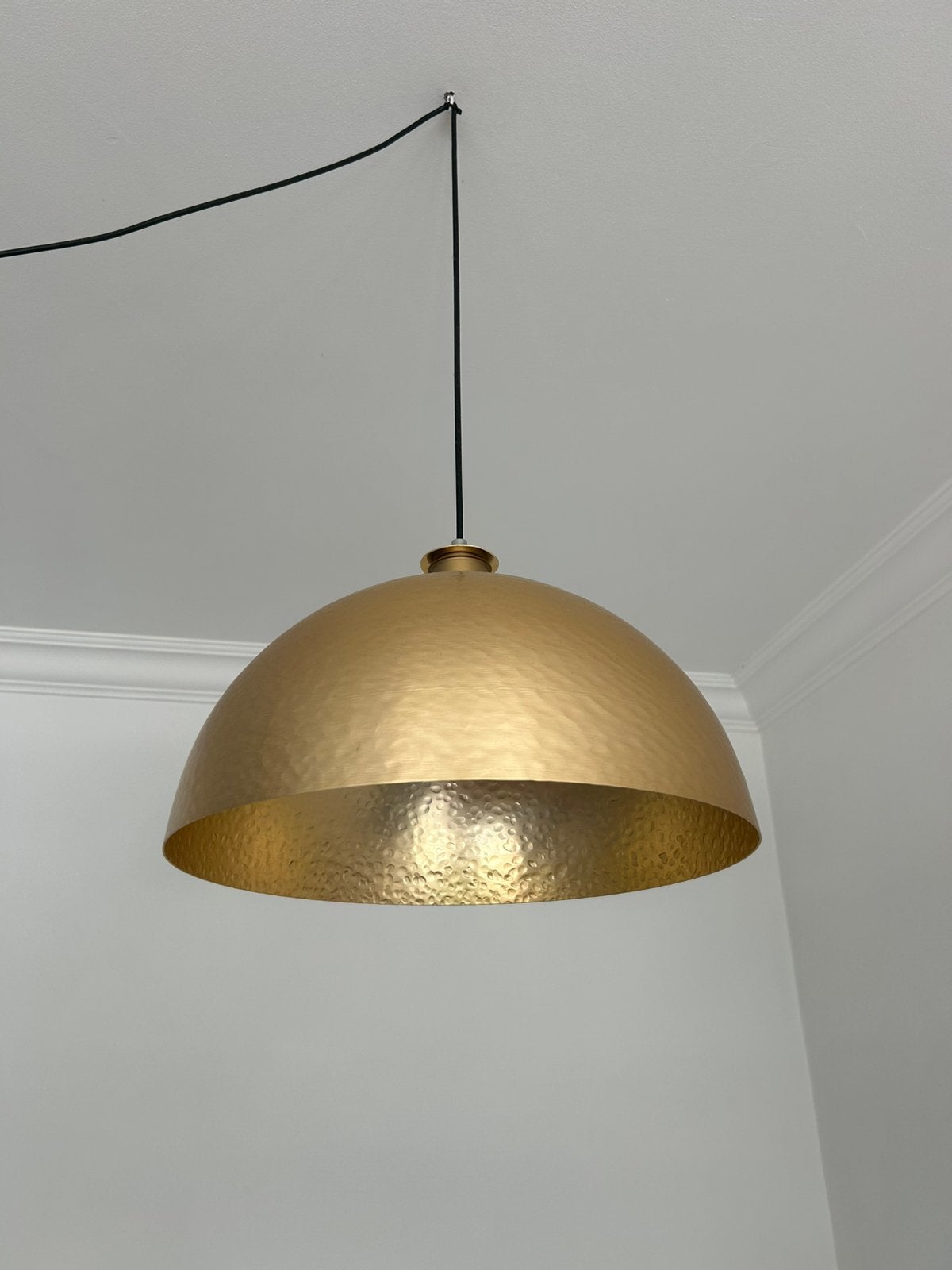 Hanglamp goud Maisons du Monde - 2 STUKS, Huis en Inrichting, Lampen | Hanglampen, Ophalen, Zo goed als nieuw