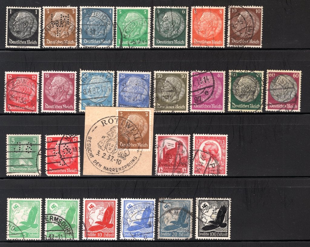 DEUTSCHES REICH année 1934 timbrée, Envoi, Affranchi