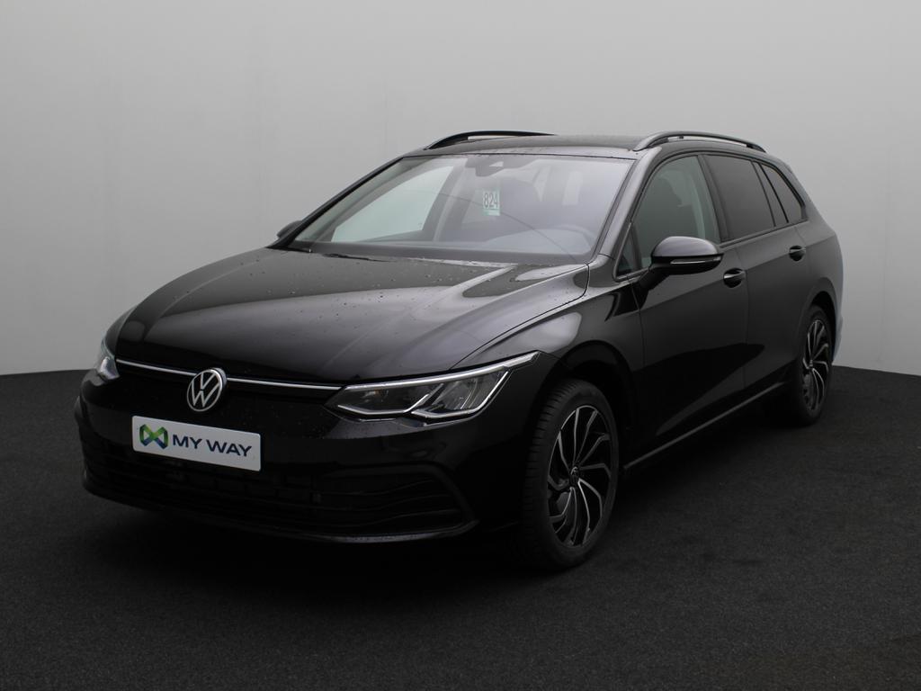 Volkswagen Golf VIII SW Golf SW 1.0 eTSI Life OPF DSG, Automaat, Airbags, Zwart, Break