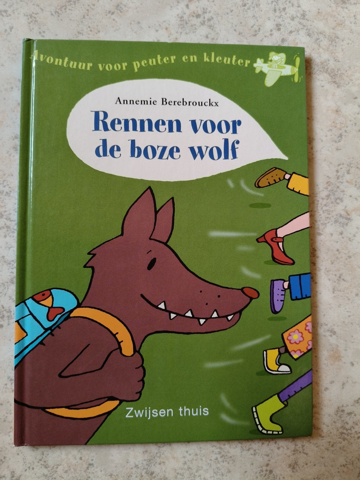kleuterboek rennen voor de Boze wolf, Boeken, Ophalen, Nieuw