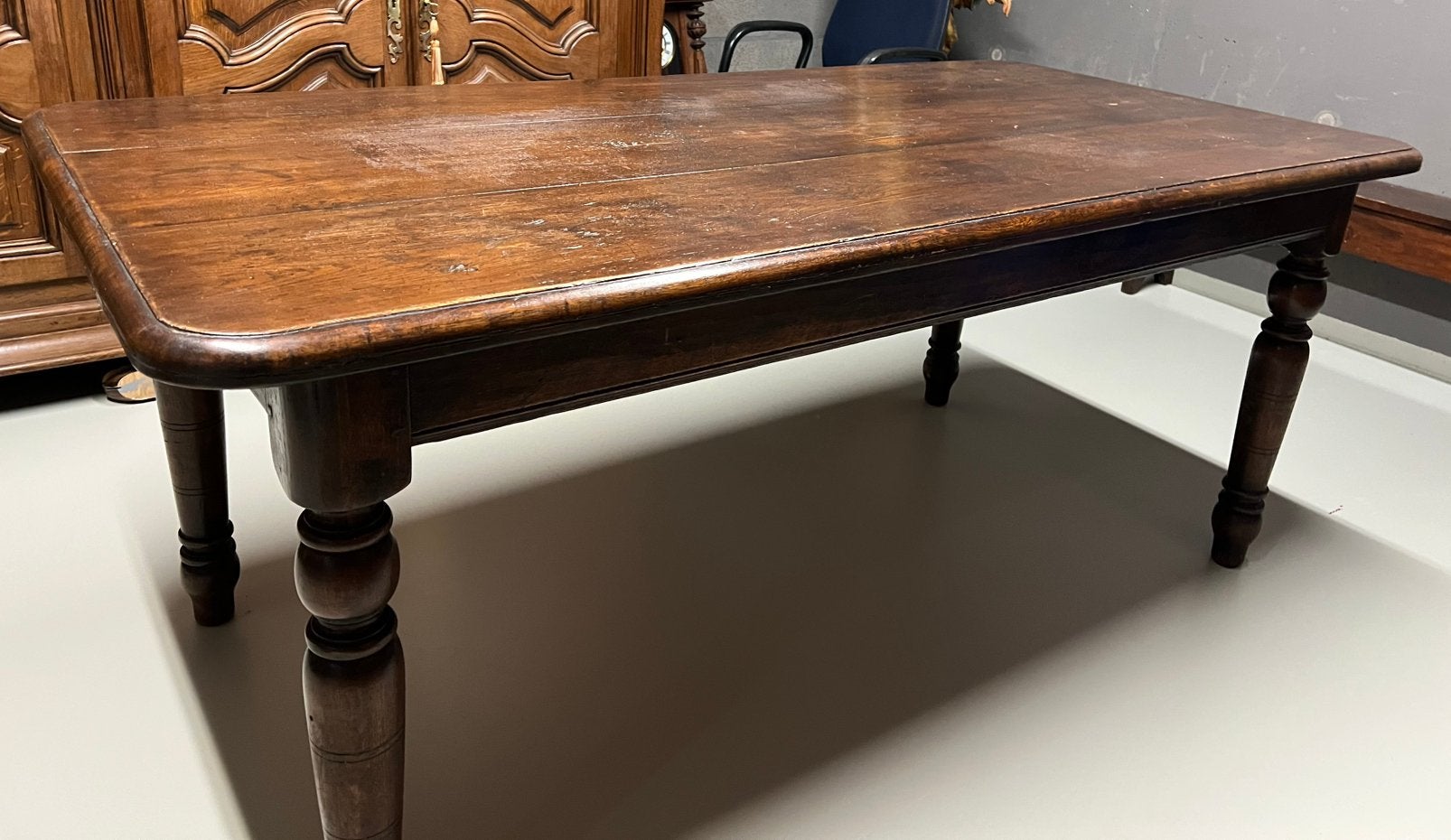 Eiken eettafel, Ophalen, Gebruikt, Klassiek Engelse stijl, Eikenhout
