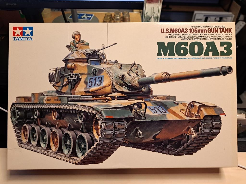 Tamiya | Nr. 35140 | 1:35 - U.S. M60A3, Hobby & Loisirs créatifs, Modélisme | Voitures & Véhicules, Neuf, Tamiya, Tank, Enlèvement ou Envoi