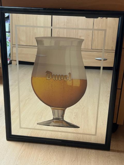 duvel spiegel, Verzamelen, Ophalen, Zo goed als nieuw, Duvel