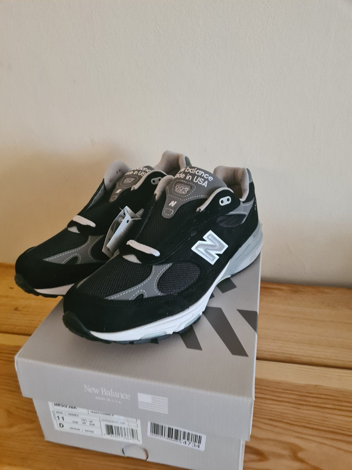 New Balance 993 Black EU45 US11 NOUVEAU, Neuf, Enlèvement ou Envoi, New balance, Baskets