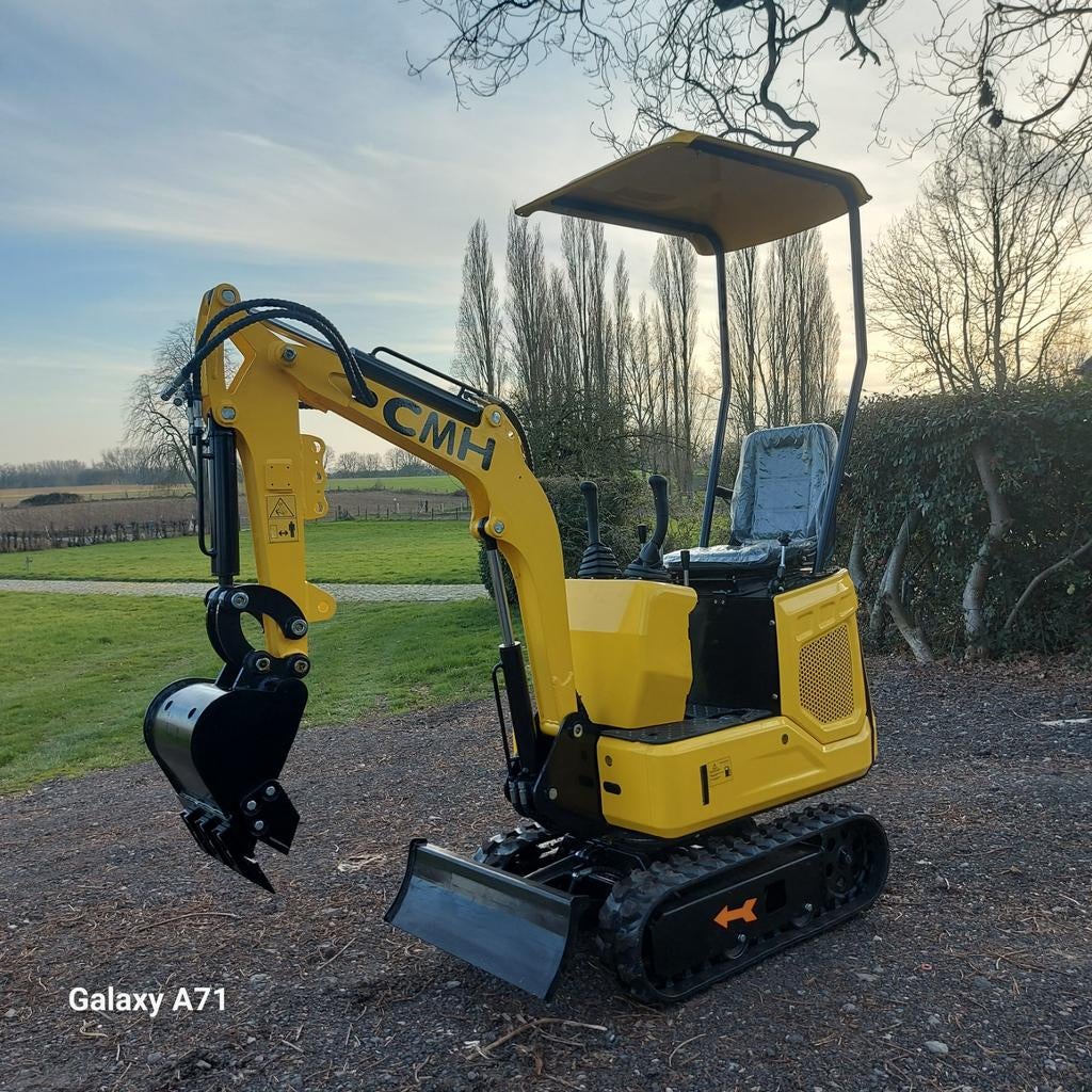 NIEUWE minigraver 800kg 70cm breedt! KNALPRIJS!, Enlèvement, Excavatrice