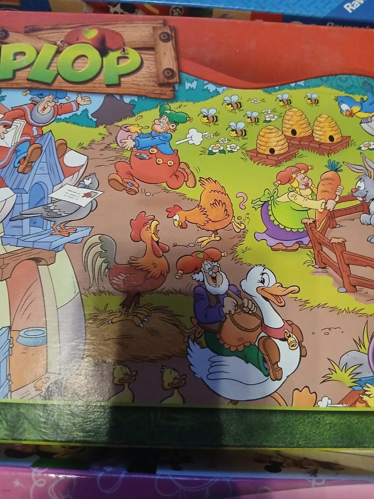 Kinderpuzzel plop, Ophalen