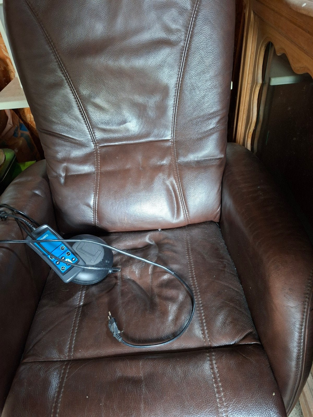 Leder elct stoel, Ophalen, Leer