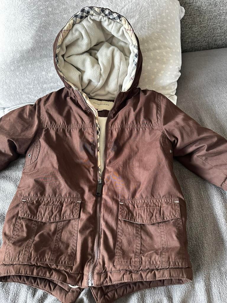 Burberry jas 3 jaar 98, Kinderen en Baby's, Ophalen of Verzenden, Gebruikt, Jongen of Meisje, Jas