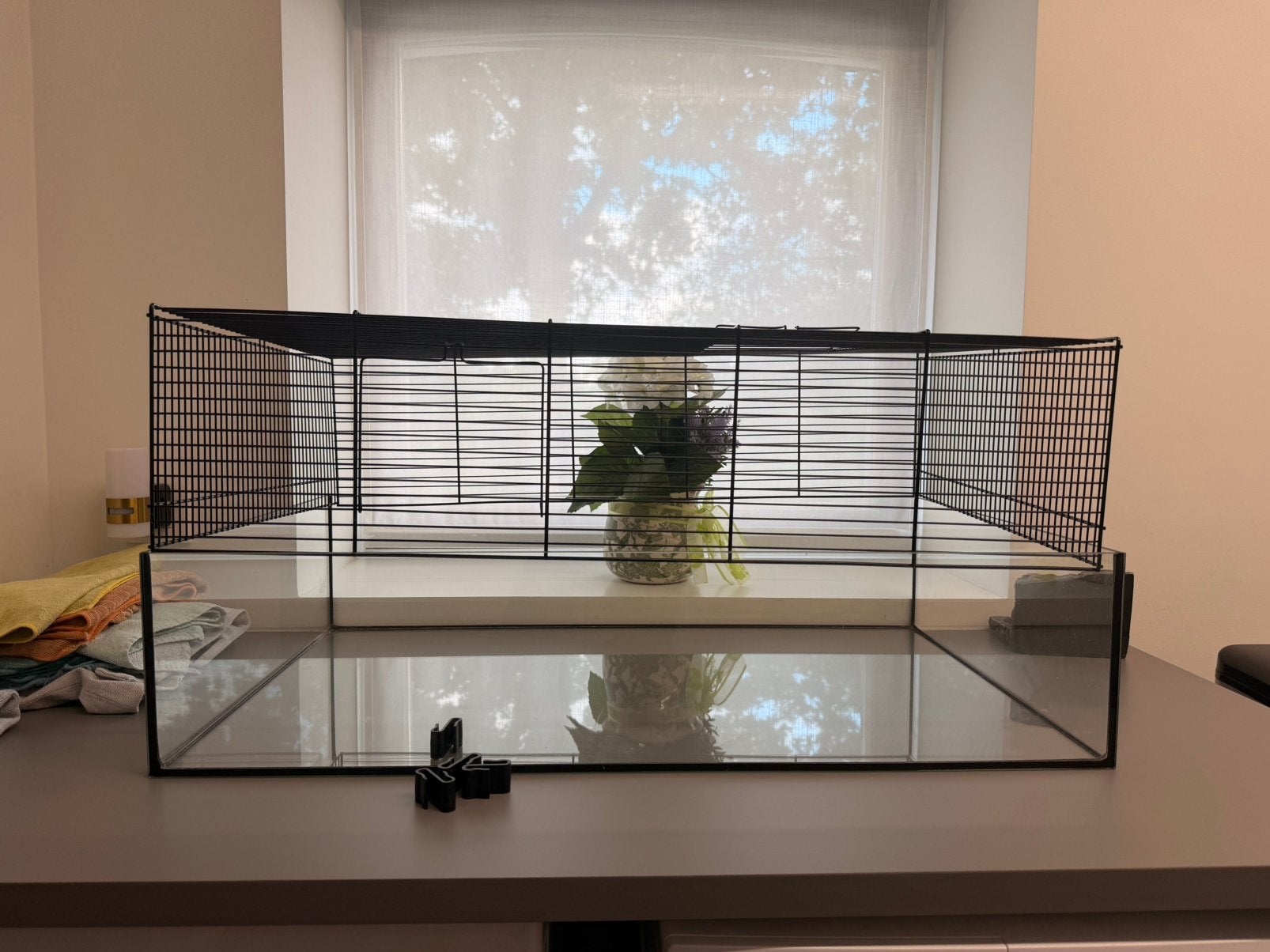 Hamsterkooi + speeltjes, Ophalen, Zo goed als nieuw, Kooi