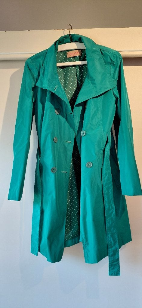 groene dames regenjas, Kleding | Dames, Zo goed als nieuw, Maat 36 (S), Groen, Ophalen