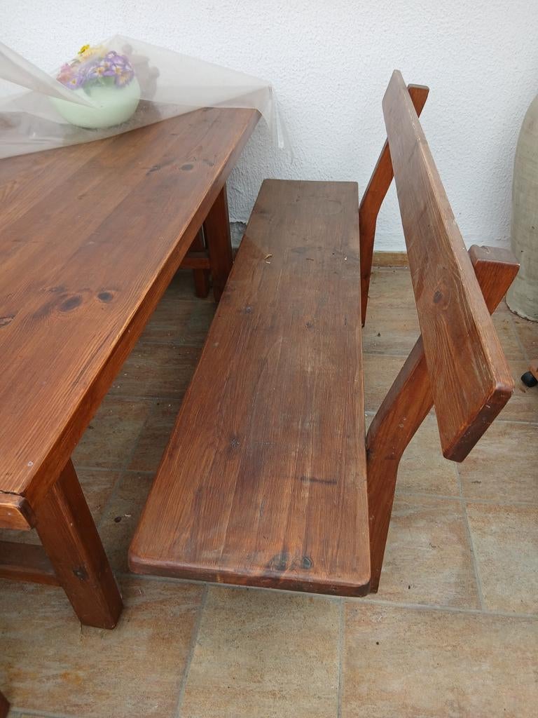 Table et bancs , plus un tabouret, Maison & Meubles, Enlèvement