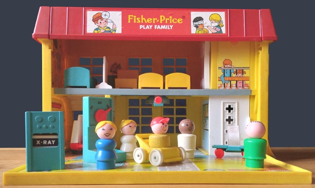 Children's Hospital - Fisher-Price #931 (1976), Enlèvement, Utilisé, Set de jeu, Sonore
