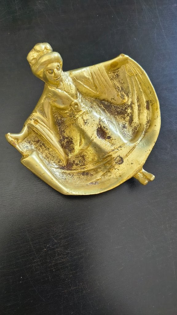 vintage messing speldenbakje, Antiek en Kunst, Antiek | Brons en Koper, Ophalen of Verzenden, Brons