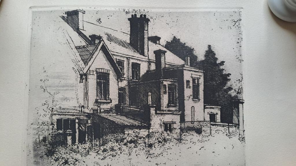 Tekening achtergevels, Ophalen, Tekening