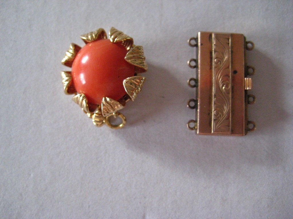 2 slotjes in goud, Antiek en Kunst, Antiek | Zilver en Goud, Ophalen of Verzenden, Goud