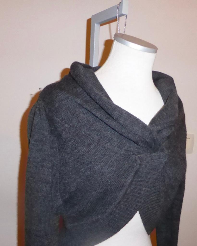 Gilet boléro gris « Bel & Bo » Medium, Enlèvement, Comme neuf