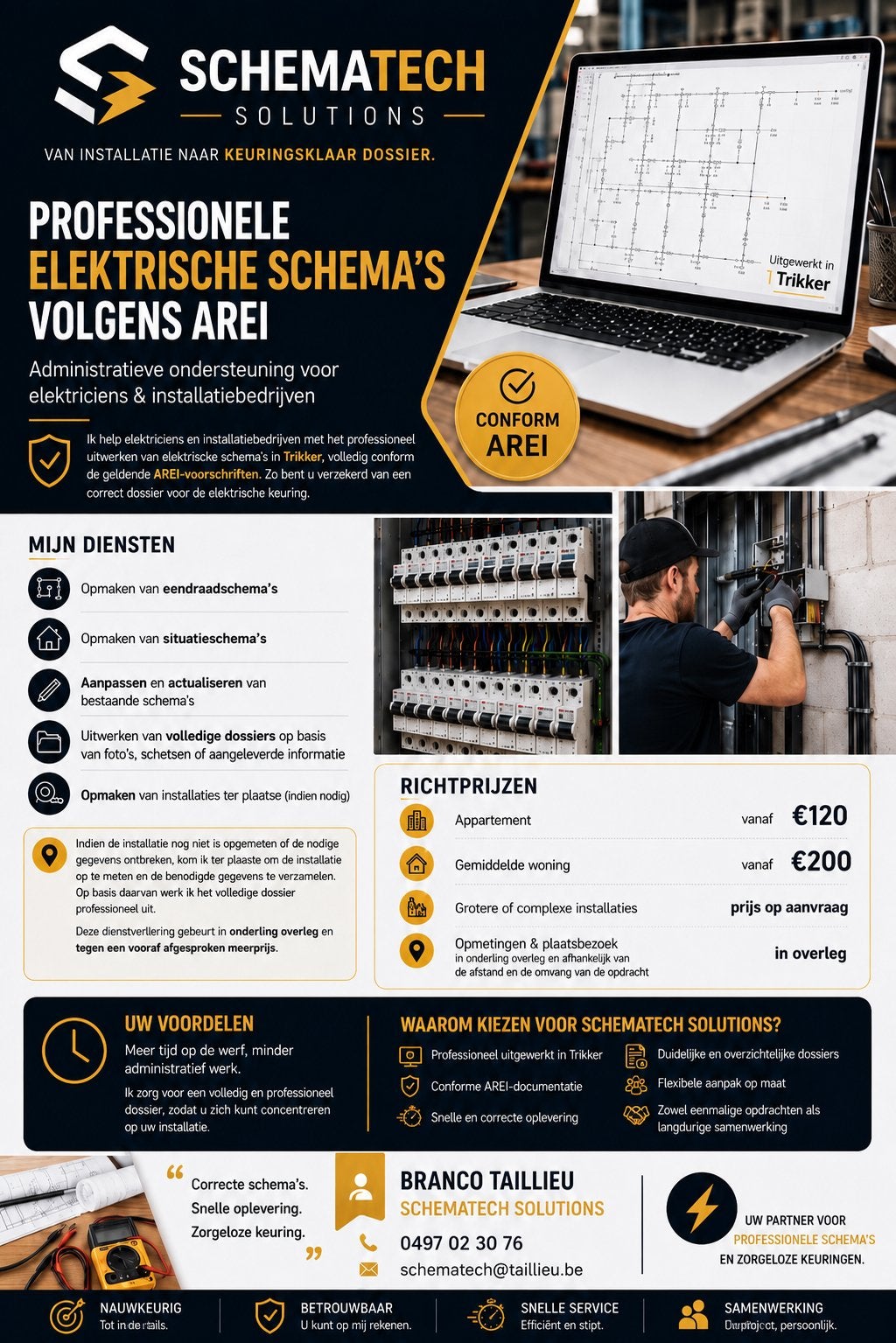 Elektrische schema’s volgens AREI