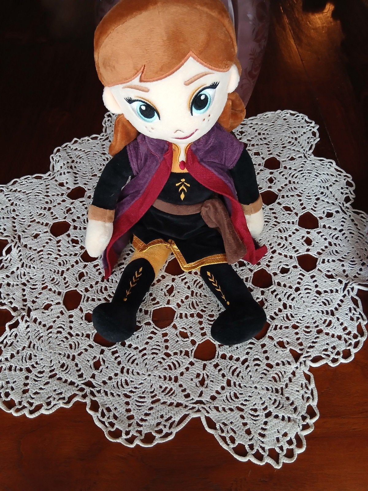 Prachtige pluchen Anna pop (Frozen 2) – Schoon & Netjes!, Disney, Ophalen of Verzenden, Disney