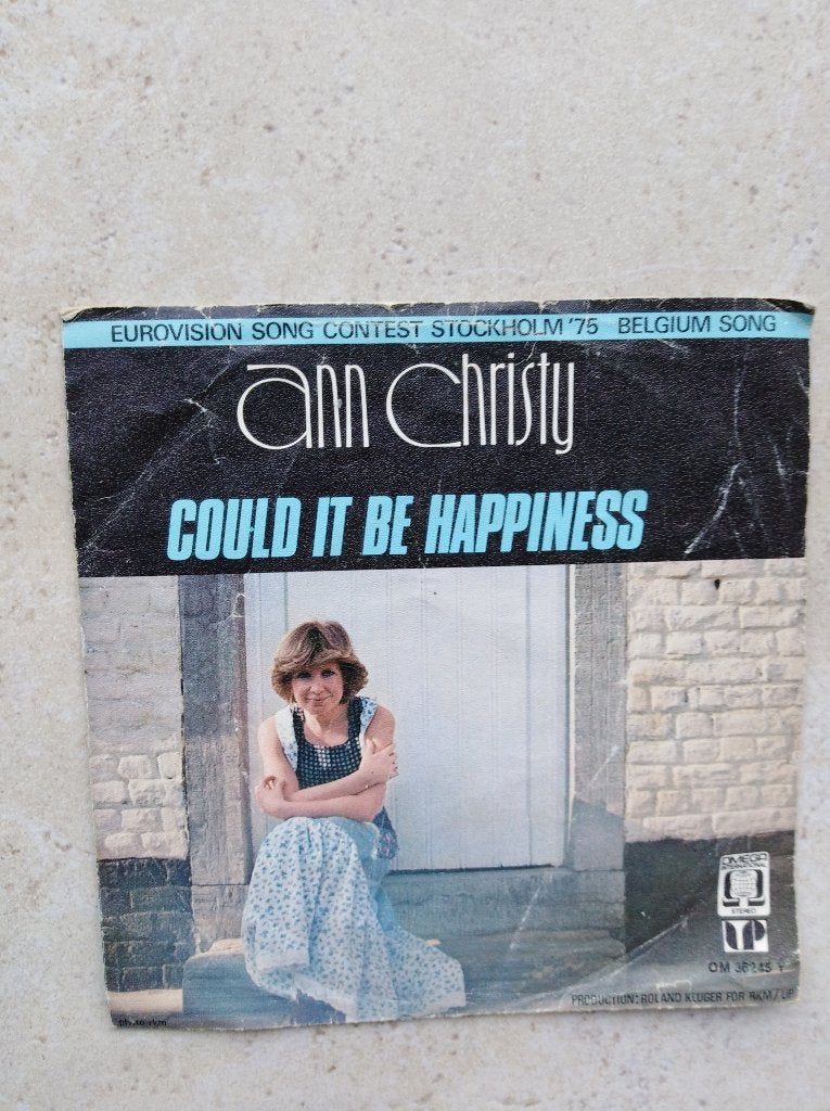†ANN CHRISTY: "Could it be happiness" (in 't Engels!), CD & DVD, Enlèvement ou Envoi, Pochette photo, 7 inch, Comme neuf