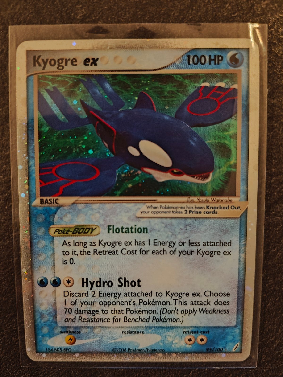 Kyogre ex 95/100 Ex Crystal Guardians, Enlèvement, Comme neuf, Cartes en vrac, Foil
