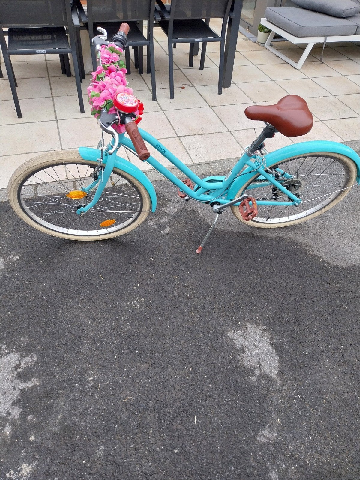 BTWIN kinderfiets 24 inch – 6 versnellingen, Fietsen en Brommers, Ophalen, Versnellingen, Btwin Decathlon, Gebruikt
