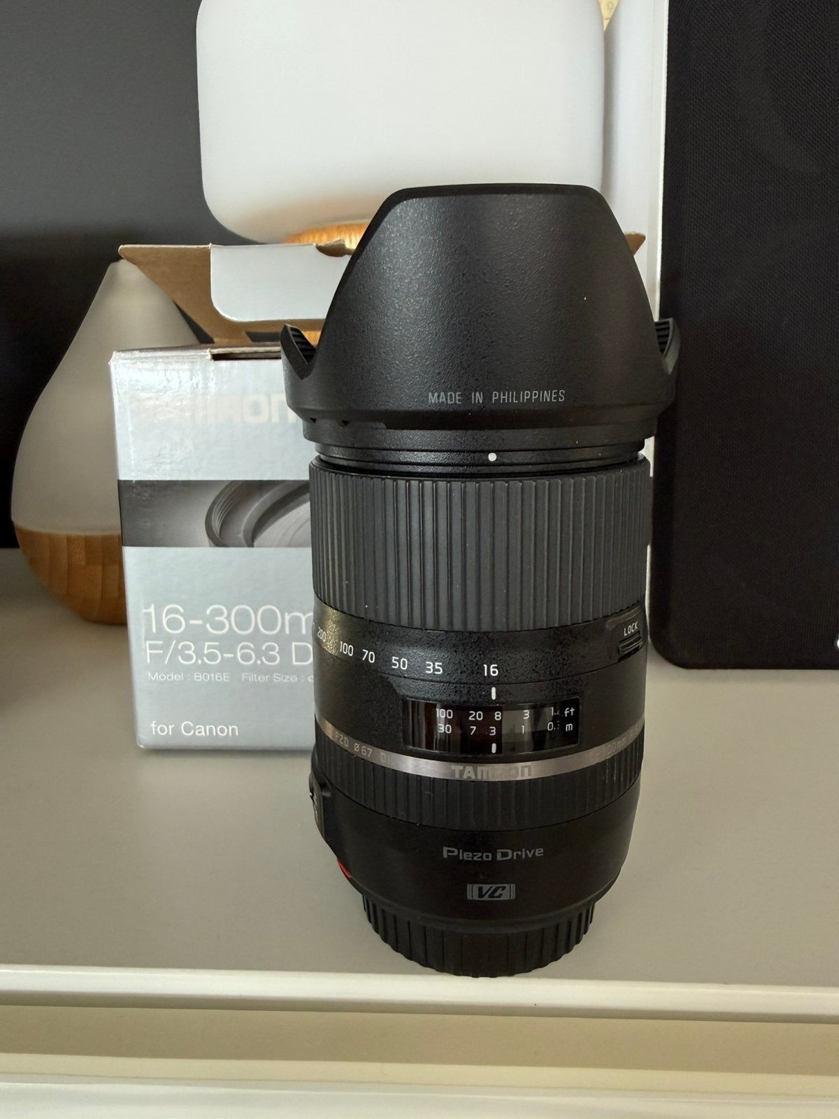 Tamron 16-300mm f/3.5-6.3 Di II VC PZD MACRO – Canon EF, Canon, Autofocus, Comme neuf, Enlèvement