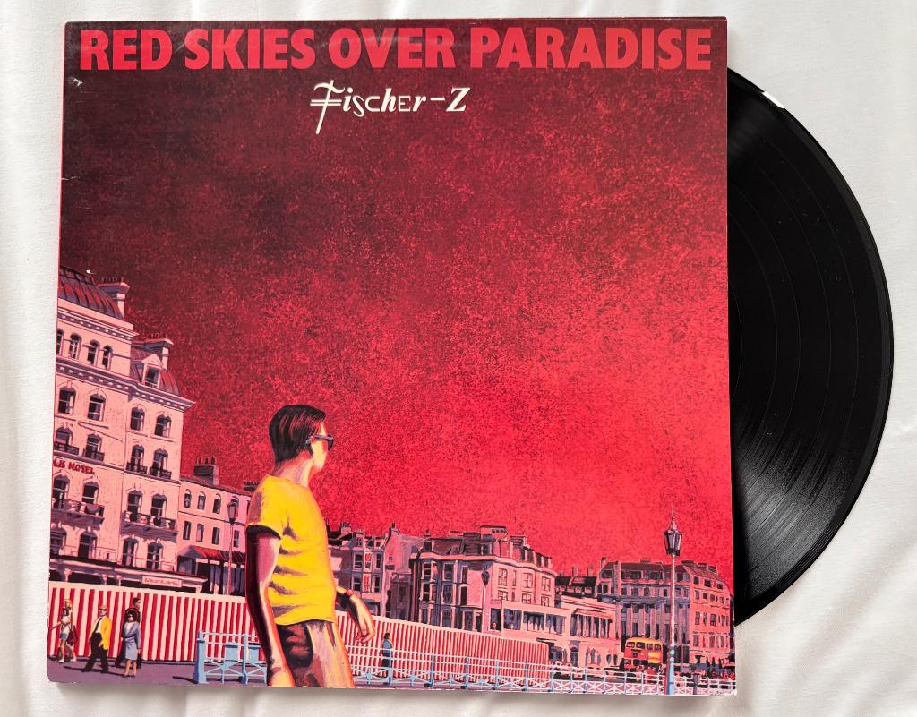Fischer-z LP Red skies over paradise, Cd's en Dvd's, Ophalen of Verzenden