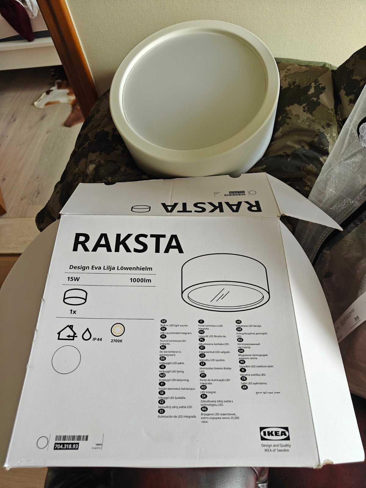raksta lamp, badkamerverlichting, Ophalen