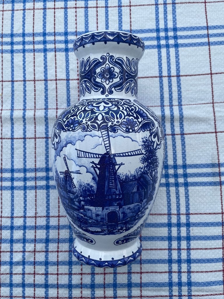 Vaas Delfst Blauw 'T Delfts Bleau, Antiek en Kunst, Ophalen of Verzenden