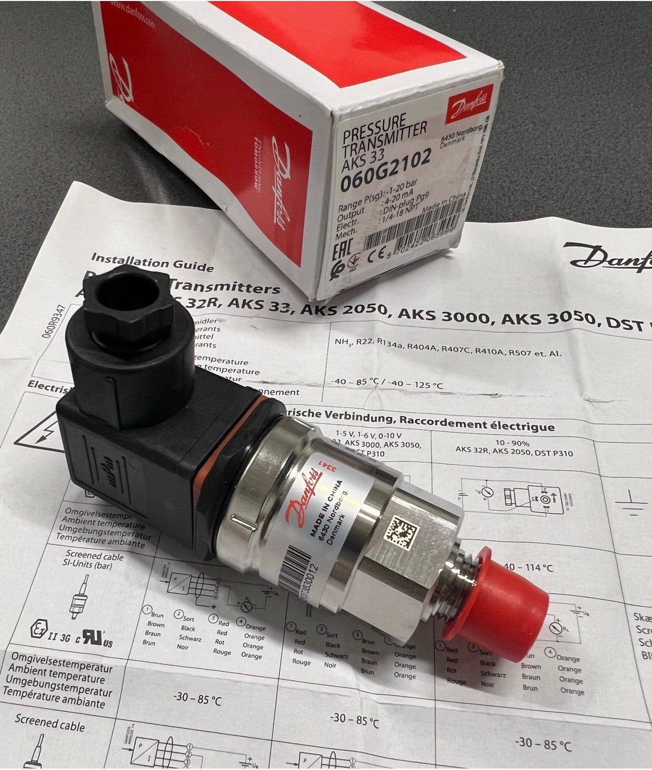 Transmetteur de pression Danfoss 060G2102 AKS33 new 1-20 bar, Enlèvement ou Envoi, Neuf