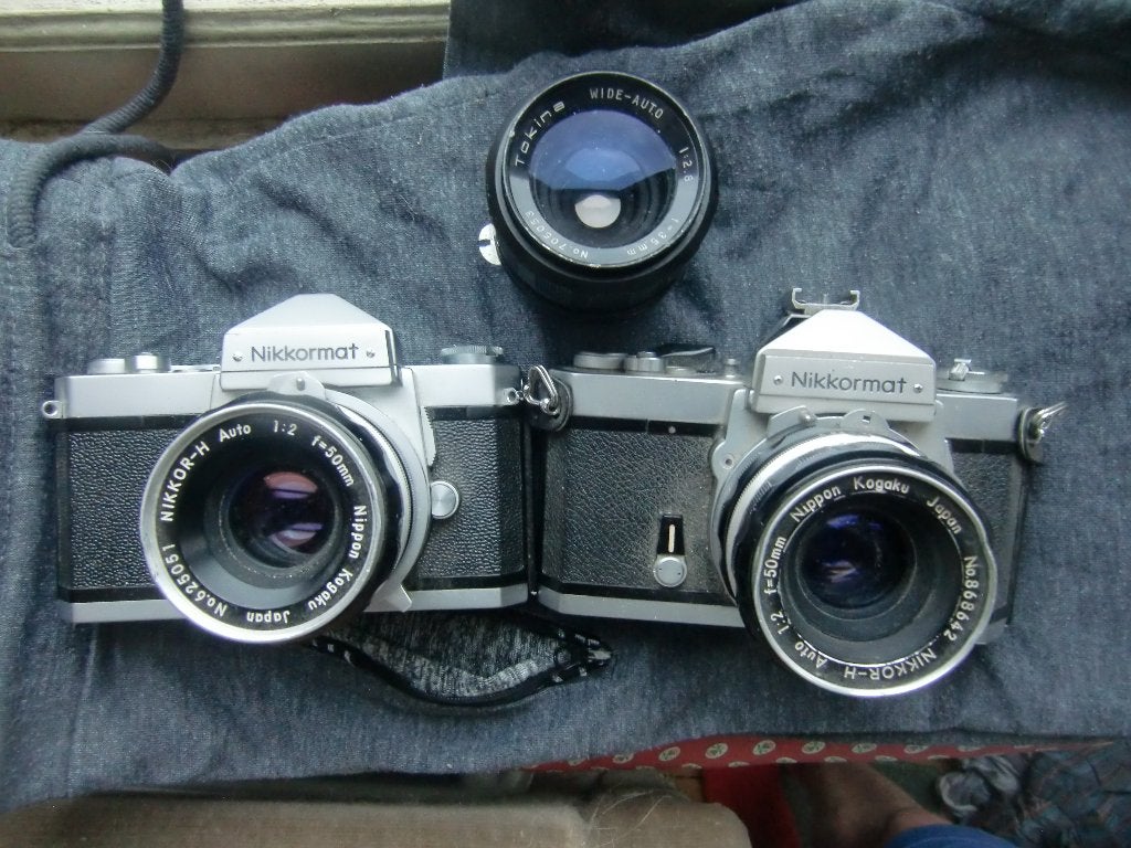 lot Nikon Nikkormat FTn, Ophalen, Gebruikt, Spiegelreflex, Nikon