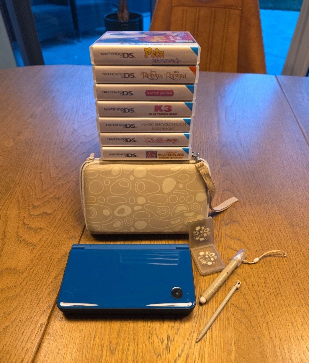 Nintende DS xl + games, Dsi XL, Enlèvement ou Envoi, Utilisé, Bleu