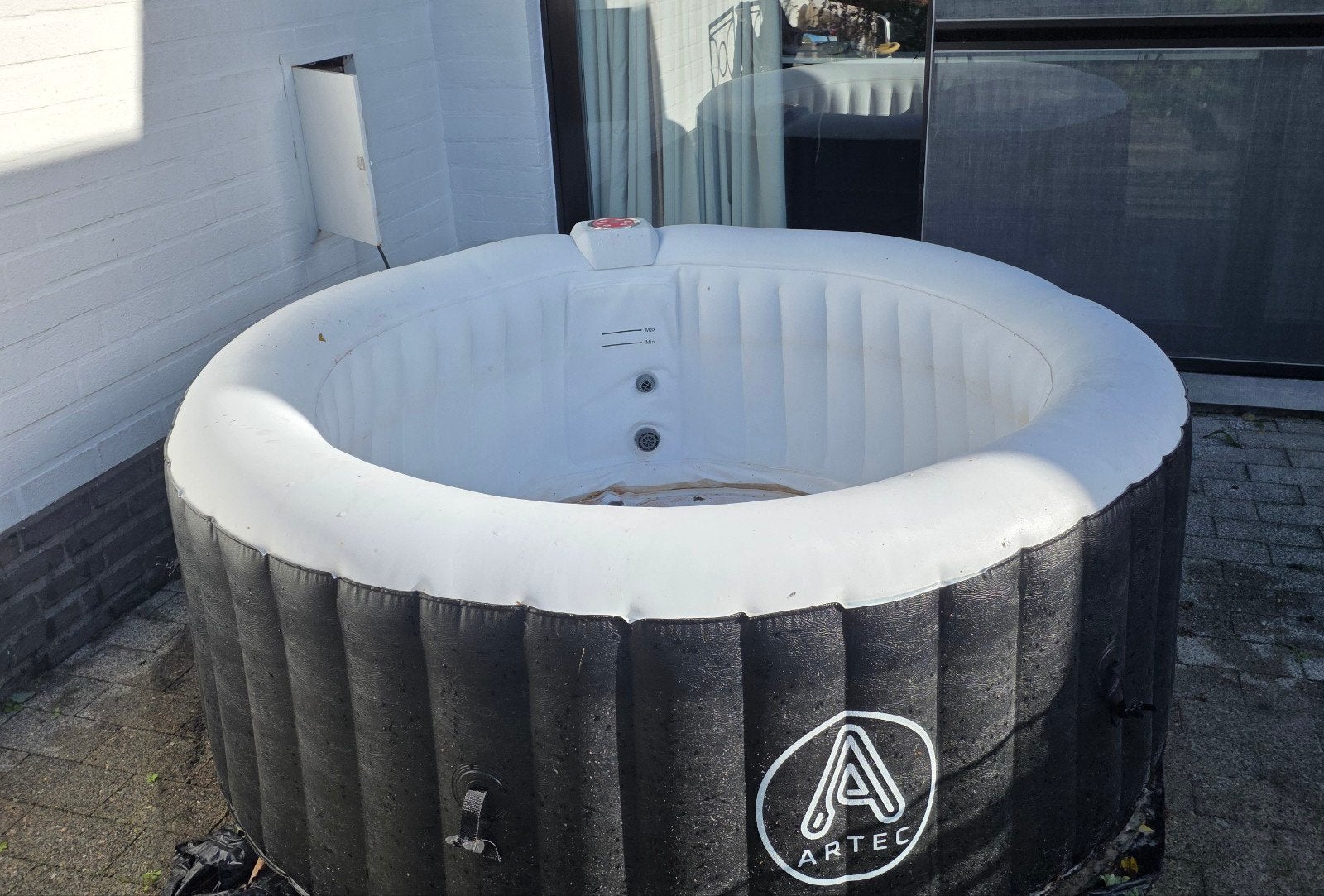 Jacuzzi (moet dringend weg), Jardin & Terrasse, Enlèvement, Utilisé, Couverture, Gonflable