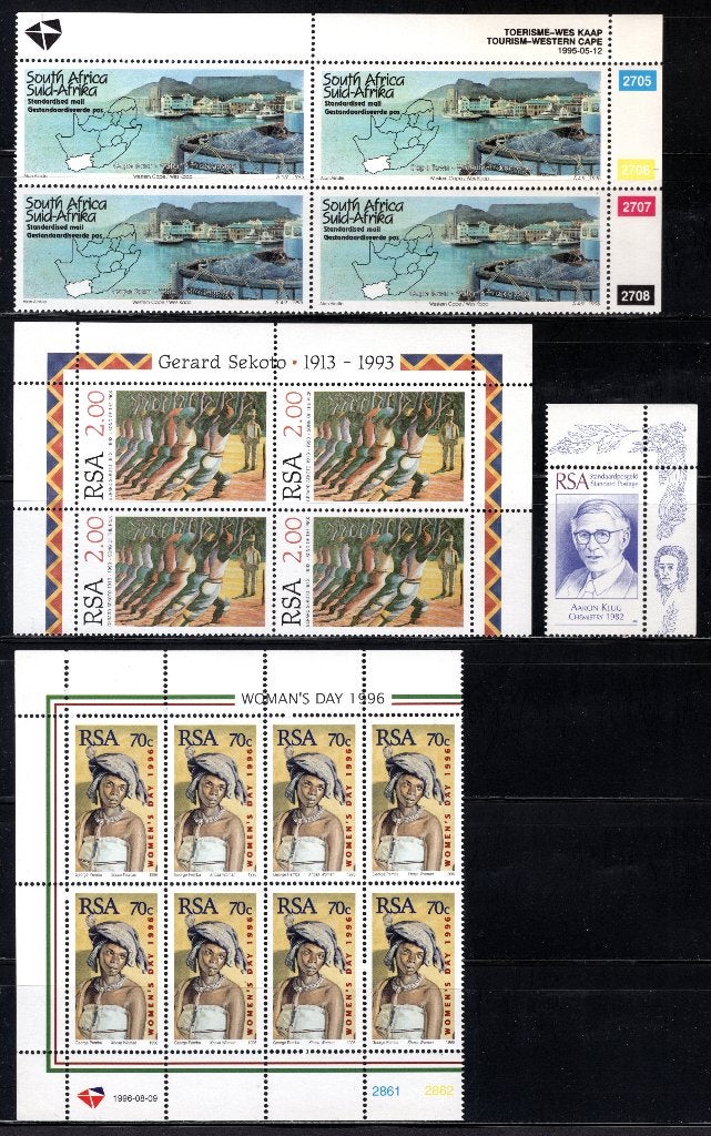 ZUID AFRIKA Jaar 1995-1996 MNH, Postzegels en Munten, Postzegels | Afrika, Verzenden, Zuid-Afrika, Postfris