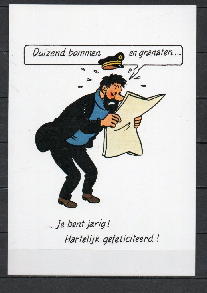 Grande carte postale : Hergé : Tintin/Kuifje en néerlandais, Collections, Enlèvement