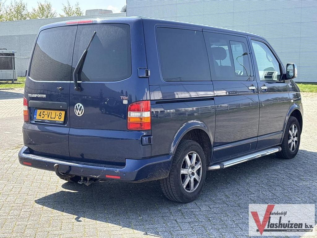 Volkswagen Transporter 2.5 TDI 300 Dubbel Cabine | € 4.850,-, Auto's, Automaat, Blauw, Airconditioning, Bedrijf
