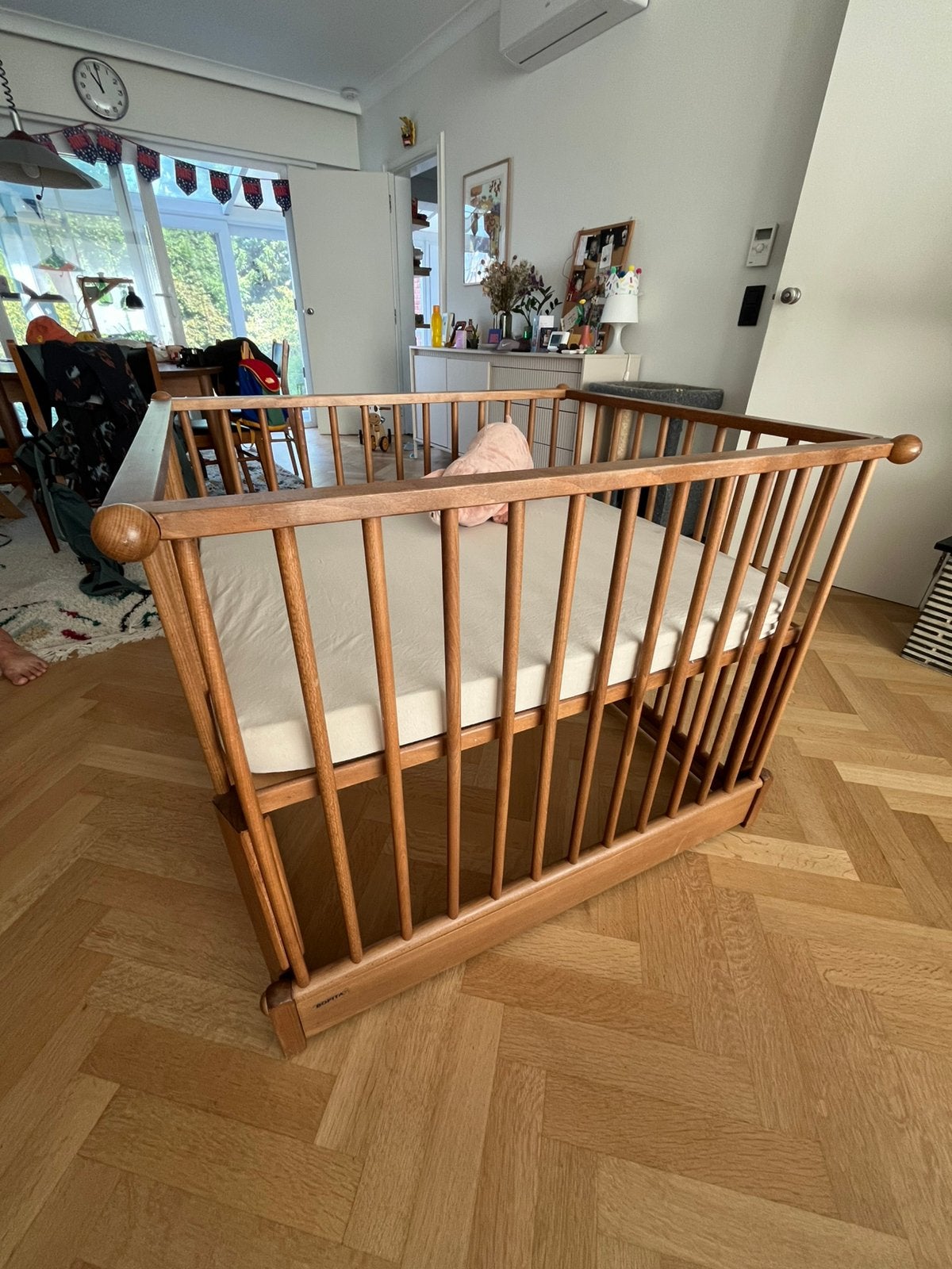 Vintage Park, Kinderen en Baby's, Babyparken, Ophalen, Gebruikt, Rechthoekig, In hoogte verstelbaar
