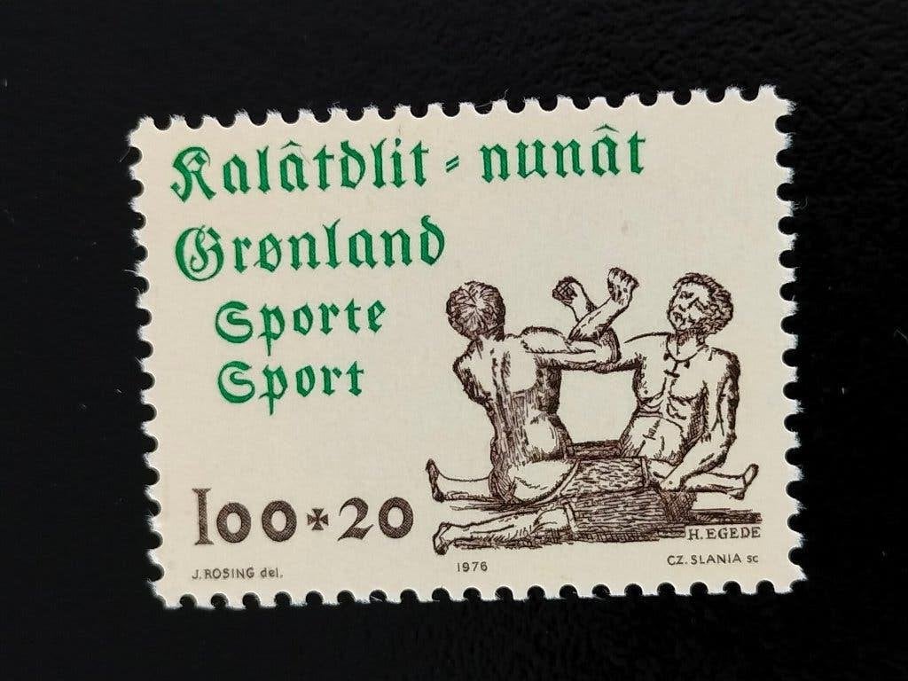 Groenland 1976 - surtaxe pour les sports, Hans Egede **, Envoi, Danemark, Non oblitéré