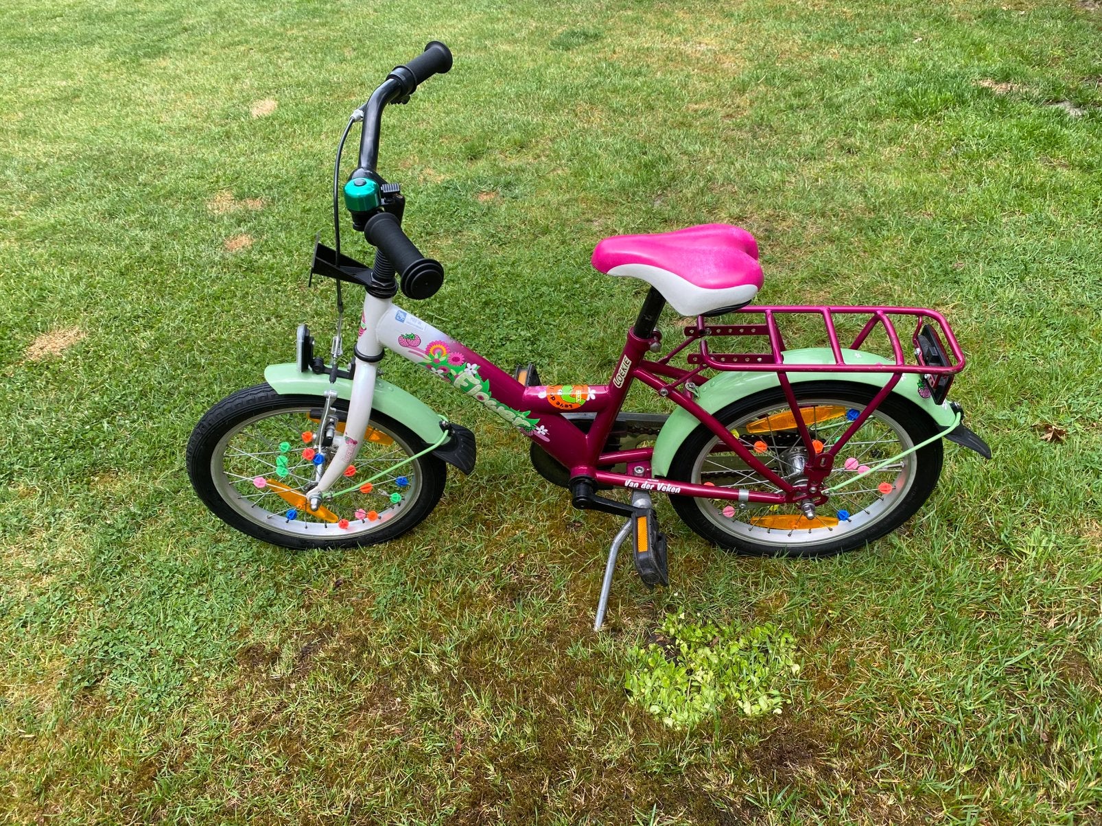 Kinderfiets Loekie, Ophalen, Gebruikt, Velgrem, Minder dan 16 inch