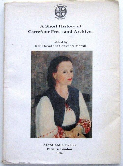 A Short History of Carrefour Press and Archives 1994 Orend, Enlèvement ou Envoi, Utilisé