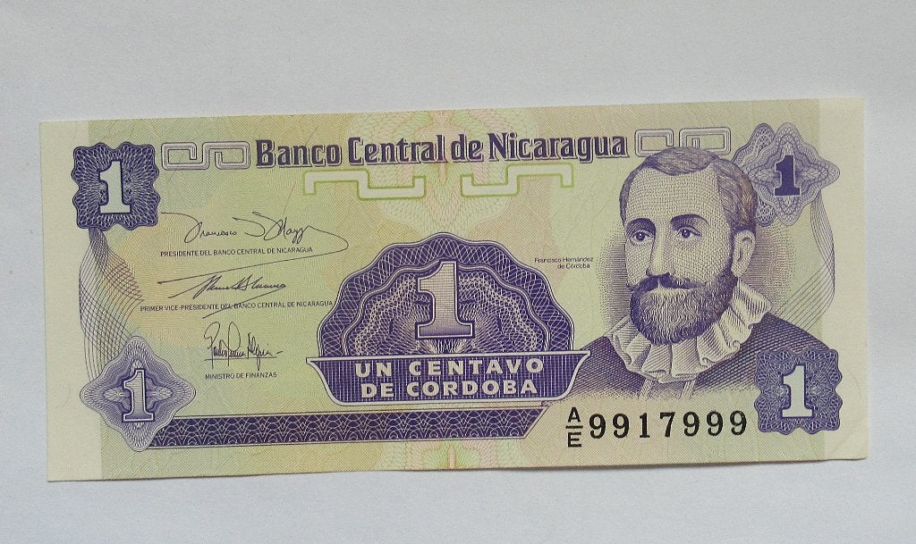 Nicaragua 1 Centavo  1991, Timbres & Monnaies, Billets de banque | Amérique, Envoi, Amérique du Sud